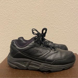 Brooks Black Leather Addiction Walking/Running Shoes Womens Size: 8 Medium B